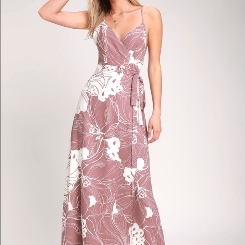 Beautiful Floral Mauve Maxi